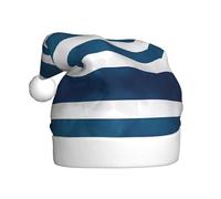 AKGFFDS greek flag Printing Christmas Hat for Adult material is soft and lightweight