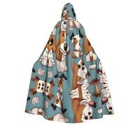 AKGFFDS Halloween adult hooded cape Abstract wind dog collection Printing comfortable and soft with large brim suitable for dances parties and gatheringss