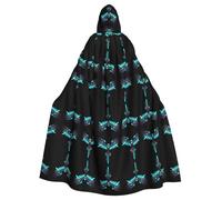 AKGFFDS Halloween adult hooded cape Circuit Hawk Emblem Printing comfortable and soft with large brim suitable for dances parties and gatheringss