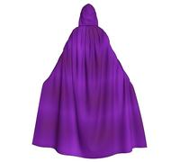 AKGFFDS Halloween adult hooded cape Solid color dark purple Printing comfortable and soft with large brim suitable for dances parties and gatheringss