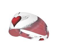 AKGFFDS Have a loving heart Printing Elastic Exercise Headband Sports Head Tie for Men and Women, Soft, Quick-Dry