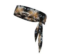 AKGFFDS Heavy Lilies in Bloom Printing Sports Head Tie Headband for Men and Women, Soft & Breathable Moisture Wicking Athletic