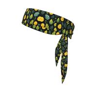 AKGFFDS Leaf Smile Pattern Printing Sports Head Tie Headband for Men and Women, Soft & Breathable Moisture Wicking Athletic