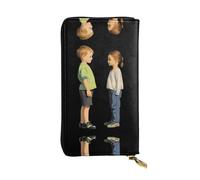 AKGFFDS Leather Long Clutch Wallet Turn Around and Meet You Printing Comfortable and Lightweight Zipper Closure for Storing Coins and Credit Cards.