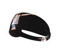AKGFFDS Little basketball champion Printing Elastic Exercise Headband Sports Head Tie for Men and Women, Soft, Quick-Dry
