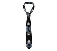 AKGFFDS Men's Necktie The devil under the cloak Printing Soft & Comfortable, Non-Deforming, Fade-Resistant, Durable with Excellent Verticality