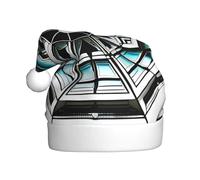 AKGFFDS Octagon Building Printing Christmas Hat for Adult material is soft and lightweight