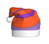 AKGFFDS Orange circle centre Printing Christmas Hat for Adult material is soft and lightweight