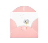 AKGFFDS Pink Holiday greeting check blank card and pearl beautiful blank note block Dandelion's Hope Printing