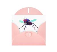AKGFFDS Pink Holiday greeting check blank card and pearl beautiful blank note block Data Mosquito Virus Printing