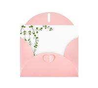 AKGFFDS Pink Holiday greeting check blank card and pearl beautiful blank note block Jasmine hanging basket Printing
