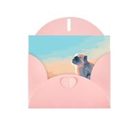 AKGFFDS Pink Holiday greeting check blank card and pearl beautiful blank note block Lonely Monkey Printing