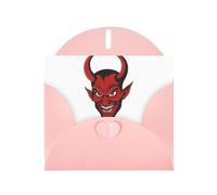 AKGFFDS Pink Holiday greeting check blank card and pearl beautiful blank note block The devil horn Printing