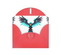 AKGFFDS Red Holiday greeting check blank card and pearl beautiful blank note block Circuit Hawk Emblem Printing