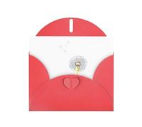 AKGFFDS Red Holiday greeting check blank card and pearl beautiful blank note block Dandelion's Hope Printing