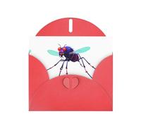 AKGFFDS Red Holiday greeting check blank card and pearl beautiful blank note block Data Mosquito Virus Printing