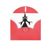 AKGFFDS Red Holiday greeting check blank card and pearl beautiful blank note block The evil magic witch Printing