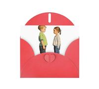 AKGFFDS Red Holiday greeting check blank card and pearl beautiful blank note block Turn around and meet you Printing