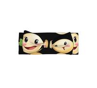 AKGFFDS Shy Smile Printing Baby Bow Headband - Soft, Skin-Friendly, and Stretchy Polyester Headband for Infants 0-6 Months