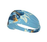 AKGFFDS Solitary Monkey Jumping Printing Elastic Exercise Headband Sports Head Tie for Men and Women, Soft, Quick-Dry