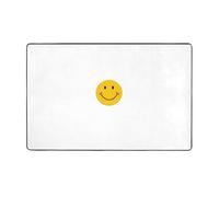 AKGFFDS Sunny Smile Printing Flannel Fabric Carpet 60x39in Floor Mat for Living Room, Office, Coffee Table, Bed, Balcony