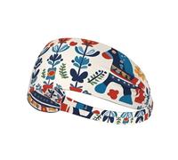 AKGFFDS Swedish Dala Horse Folk Printing Elastic Exercise Headband Sports Head Tie for Men and Women, Soft, Quick-Dry