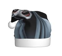AKGFFDS The devil under the cloak Printing Christmas Hat for Adult material is soft and lightweight