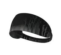AKGFFDS The endless grey forest Printing Elastic Exercise Headband Sports Head Tie for Men and Women, Soft, Quick-Dry