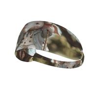 AKGFFDS The little elephant on the swing Printing Elastic Exercise Headband Sports Head Tie for Men and Women, Soft, Quick-Dry