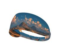 AKGFFDS Village on the prairie Printing Elastic Exercise Headband Sports Head Tie for Men and Women, Soft, Quick-Dry