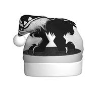AKGFFDS Weird illustrations Printing Christmas Hat for Adult material is soft and lightweight