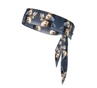 AKGFFDS White dove on snowman Printing Sports Head Tie Headband for Men and Women, Soft & Breathable Moisture Wicking Athletic