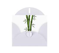 AKGFFDS White Holiday greeting check blank card and pearl beautiful blank note block A proud bamboo Printing