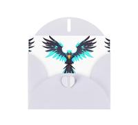 AKGFFDS White Holiday greeting check blank card and pearl beautiful blank note block Circuit Hawk Emblem Printing