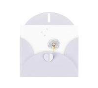 AKGFFDS White Holiday greeting check blank card and pearl beautiful blank note block Dandelion's Hope Printing