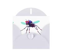 AKGFFDS White Holiday greeting check blank card and pearl beautiful blank note block Data Mosquito Virus Printing