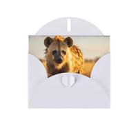 AKGFFDS White Holiday greeting check blank card and pearl beautiful blank note block Lonely Hyena Printing