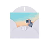 AKGFFDS White Holiday greeting check blank card and pearl beautiful blank note block Lonely Monkey Printing