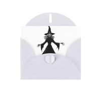 AKGFFDS White Holiday greeting check blank card and pearl beautiful blank note block The evil magic witch Printing