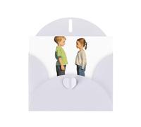 AKGFFDS White Holiday greeting check blank card and pearl beautiful blank note block Turn around and meet you Printing