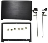 AKGIFT Laptop Lcd Top Back and Bezel Cover Case Compatible for Acer Aspire A515-51 A515-51G A515-41 A515-41G N17C4 with Hinges Screws 60.GP4N2.002 60.GP4N2.003