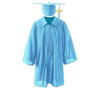 Akgukrseh 2026 Graduation Gown And Tassel Cap With Shawl Set Kids Modern For Kids Preschool Nursery Ceremony Costume Sets Outfit Kindergarten Bachelor Clothes Toddler 1-2 Years (Sky Blue,4-5 Years)