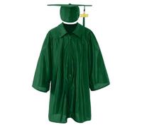 Akgukrseh 2026 Graduation Gown And Tassel Cap With Shawl Set Kids Modern For Kids Preschool Nursery Ceremony Costume Sets Outfit Kindergarten Bachelor Clothes Toddler 1-2 Years (Dark Green,2-3 Years)