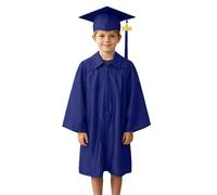 Akgukrseh 2026 Graduation Gown And Tassel Cap With Shawl Set Kids Modern For Kids Preschool Nursery Ceremony Costume Sets Outfit Kindergarten Bachelor Clothes Toddler 1-2 Years (Dark Blue,7-8 Years)