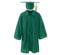 Akgukrseh 2026 Kids Graduation Gown Cap And Tassel Set Modern Style Preschool Nursery Ceremony Costume Sets Unisex Robe Kindergarten Sash Dress For Children Up Props 2-8 Years (Green,4-5 Years)