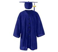 Akgukrseh 2026 Kids Graduation Gown Cap and Tassel Set Preschool Children's with for Child Size Children Uniform Outfit Kindergarten Primary School 2-12 Years Caps College Nursery (Blue,3-4 Years)