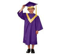 Akgukrseh 2026 Preschool Grad Caps Gown With Graduation Cap Tassel Nursery Ceremony Costume Sets Breathable And Toddler 1-2 Years Traditional Kids For Academic Kindergarten Child (Purple,5-6 Years)