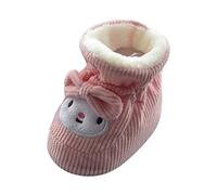 Akgukrseh 6 12 Boy Shoes Kids Shoes Cotton Shoes Plus Velvet Thick Warm Soft Soled Shoes Cute Do Not Fall Before The Shoes Features (Pink-1, 12-18 Months)