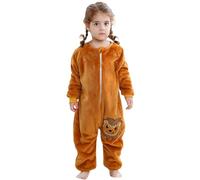 Akgukrseh Baby Christmas Costumes Big Cheerful Romper Dress Night Before Costume Newborn Unisex Winter Jumpsuit Hooded Boy Bodysuit Long Sleeve Funny Outfit 6-9 Months (Brown,4-5 Years)