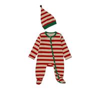 Akgukrseh Christmas Outfits For Baby Boy Plus Size Romper Funny Costume Hoodie Jumpsuit Bodysuits Happy Birthday Daddy Toddler Kid Girl Outfit Xmas Dress Winter Clothes (Red,6-9 Months)
